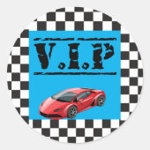 Sticker VIP pour course Anniversaire Faveurs (Devant)