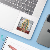 Sticker Virgen de Guadalupe - California (Ordinateur portable avec iPhone)