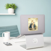 Sticker Virgen Maria (Ordinateur portable sur le bureau)