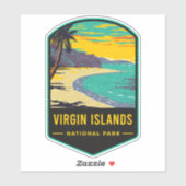 Sticker Virgin Islands National Park (Feuille)