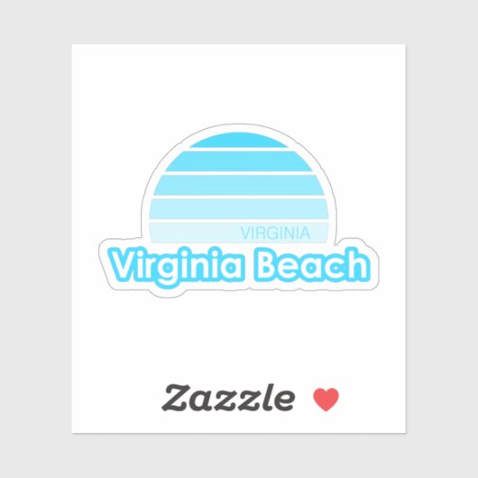 Sticker Virginia Beach (Feuille)
