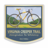 Sticker Virginia Creeper Trail (bike2) (Devant)