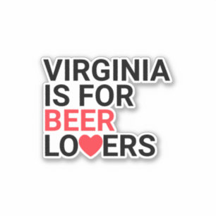Sticker Virginia Est Pour Les Amateurs De Bières Personnal