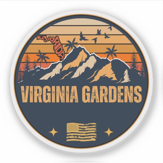 Sticker Virginia Gardens, Floride (Devant)