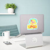 Sticker Virgo le Maiden Zodiac Contour (Ordinateur portable sur le bureau)