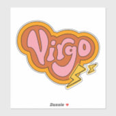 Sticker Virgo Power | Soft Girl | Aesthetic Horoscope Top (Feuille)
