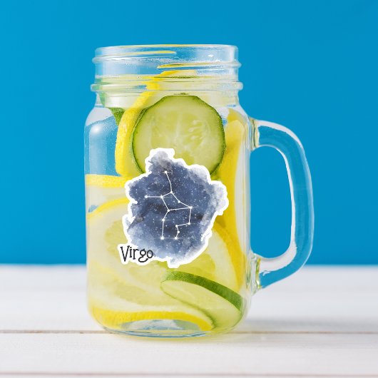 Sticker Virgo Starry Constellation de nuit personnalisée