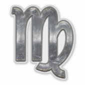 Sticker Virgo Zodiac Connexion Grunge Style dévêtu (Devant)