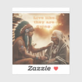 Sticker Vis comme s'ils mouraient (Feuille)