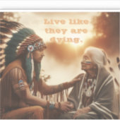 Sticker Vis comme s'ils mouraient (Devant)