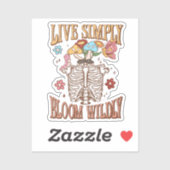Sticker Vis Simplement, Fleur Sauvage (Feuille)