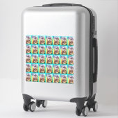 Sticker visage bouddha (Sur valise)