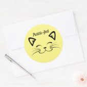 Sticker Visage Chat Purr-fect (Enveloppe)