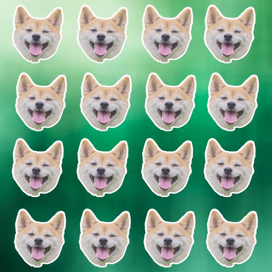 Sticker Visage Chien, Cadeaux Amoureux de les chie