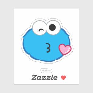Sticker Visage de biscuits lancer un baiser