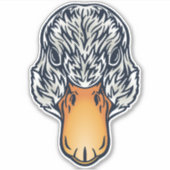 Sticker Visage de canard ami de ferme (Devant)