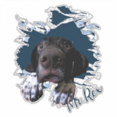 Sticker visage de chien de Fanny (Devant)