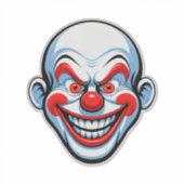 Sticker Visage de Clown de Dessin Animé (Devant)