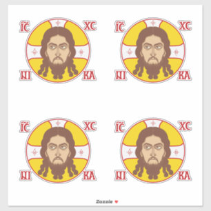 Sticker Visage de Jésus Christ Icône Orthodoxe