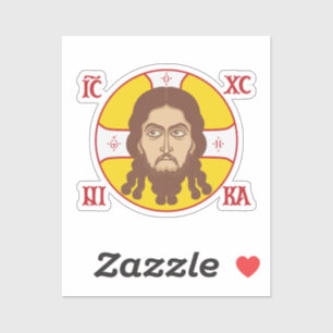 Sticker Visage de Jésus Christ Icône Orthodoxe