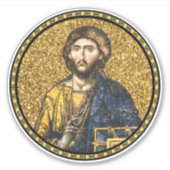 Sticker Visage de Jésus Christ Orthodoxe Haga Sophia Icône (Devant)