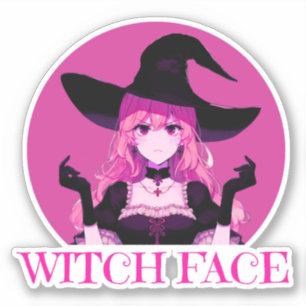 Sticker Visage de la sorcière