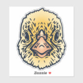 Sticker Visage de poussette ami de ferme (Feuille)