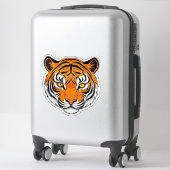Sticker Visage de Tigre Vibrant (Sur valise)