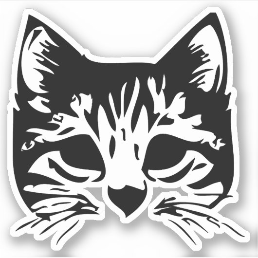 Sticker visage du chat (Devant)