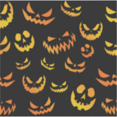 Sticker Visage du Citrouille Jack-o'-lantern (Devant)