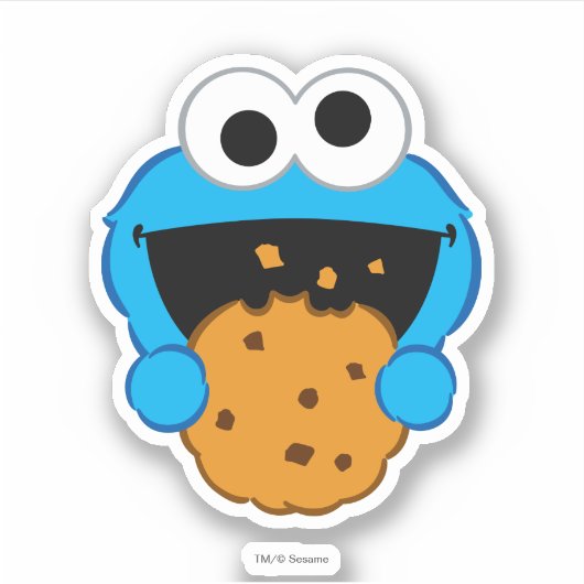 Sticker Visage du cookie (Devant)