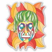 Sticker Visage Grimace (Devant)