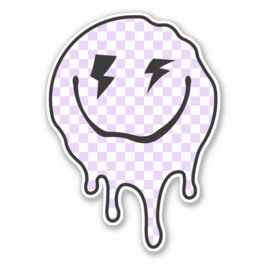 Sticker Visage Pastel Danois Aesthétique Trippy (Devant)