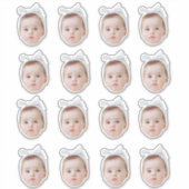 Sticker visage personnalisé confetti photo confetti annive (Devant)