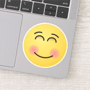 Sticker Visage souriant aux yeux souriants