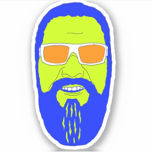 Sticker Visage Weeeuuu (Devant)