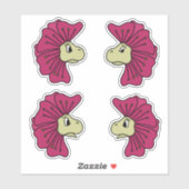 Sticker Visages des expressions de fleurs (Feuille)