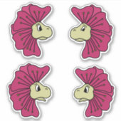 Sticker Visages des expressions de fleurs (Devant)