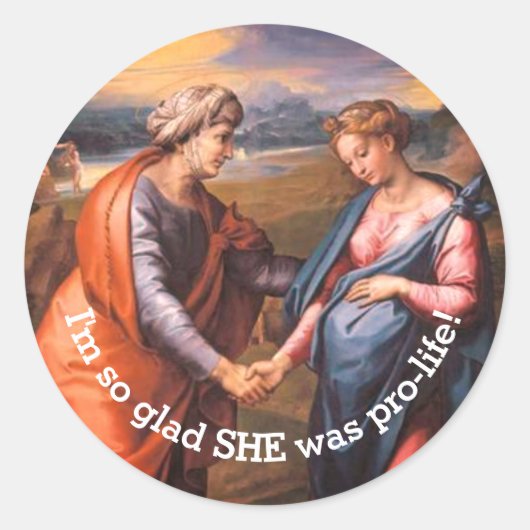 Sticker Visitation Classic Round (Devant)