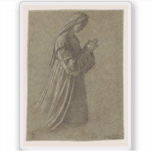 Sticker Vittore Carpaccio - Étude de la Vierge