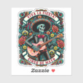 Sticker Viva La Fiesta ! Design Cinco de Mayo (Feuille)