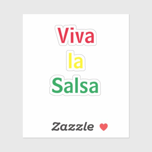 Sticker viva la salsa (Feuille)