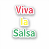Sticker viva la salsa (Devant)