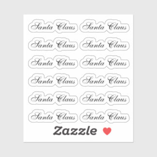 Sticker Vivace Signature du Père Noël Kiss-Cut