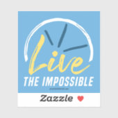 Sticker Vivez l'Autocollant Impossible (Feuille)