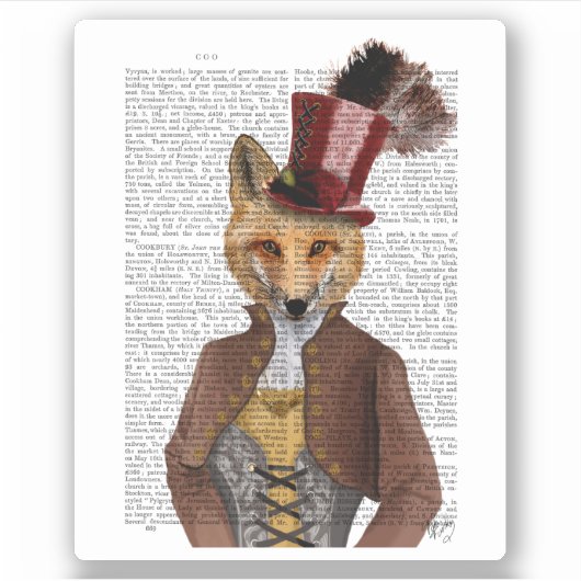 Sticker Vivienne Steampunk Fox (Devant)