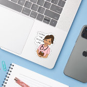 Sticker Vivre la vie de l'épouvantail | Humour professionn (Ordinateur portable avec iPhone)