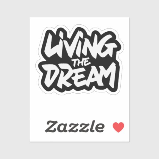 Sticker Vivre Le Rêve (Feuille)