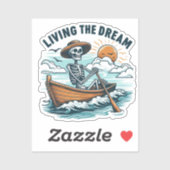 Sticker Vivre le rêve - Squelette (2) (Feuille)