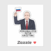 STICKER VLADIMIR POUTINE PERSONNALISÉ (Feuille)